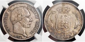 2 Krone Dinamarca Plata 