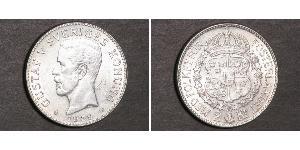 2 Krone Suecia Plata Gustavo V de Suecia (1858 - 1950)