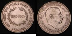 2 Krone Dänemark Silber Christian X. (1870 - 1947)