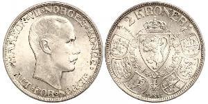 2 Krone Kongeriket Norge (1905 - ) Silber Haakon VII. (1872 - 1957)