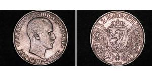 2 Krone Kongeriket Norge (1905 - ) Silber Haakon VII. (1872 - 1957)