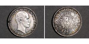 2 Krone Kongeriket Norge (1905 - ) Silber Haakon VII. (1872 - 1957)