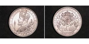 2 Krone Schweden Silber Oskar II. (Schweden) (1829-1907)