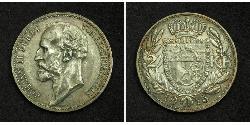 2 Krone Liechtenstein (1719 - ) Silver Johann II, Prince of Liechtenstein (1840-1929)
