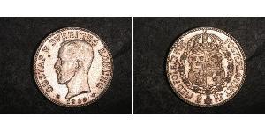 2 Krone Sweden Silver Gustaf V of Sweden (1858 - 1950)