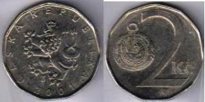 2 Krone Czech Republic (1993 - ) Steel/Nickel 