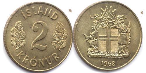2 Krone Islanda (1944 - )  