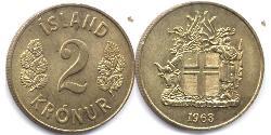 2 Krone Islandia (1944 - )  