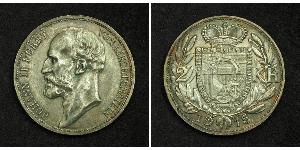 2 Krone 列支敦斯登 (1719 - ) 銀 Johann II, Prince of Liechtenstein (1840-1929)