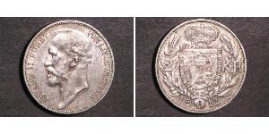 2 Krone 列支敦斯登 (1719 - ) 銀 Johann II, Prince of Liechtenstein (1840-1929)