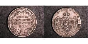 2 Krone 挪威 銀 哈康七世  (1872 - 1957)