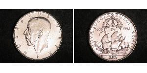 2 Krone 瑞典 銀 古斯塔夫五世 (1858 - 1950)