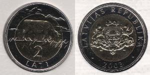 2 Lats Lettland (1991 - )  