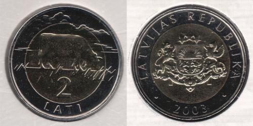 2 Lats Lettland (1991 - )  