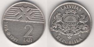 2 Lats Lettonia (1991 - )  