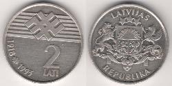 2 Lats Lettonie (1991 - )  