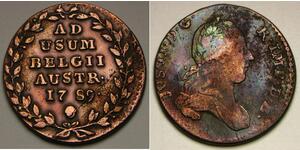 2 Liard Países Bajos Austríacos (1713-1795) Cobre 