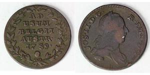 2 Liard Países Bajos Austríacos (1713-1795) Cobre 