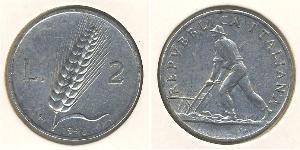 2 Lira Italie Aluminium 