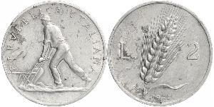 2 Lira Italie Aluminium 