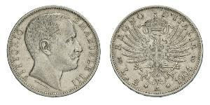 2 Lira Kingdom of Italy (1861-1946) Argent Vittorio Emanuele III (1869 - 1947)
