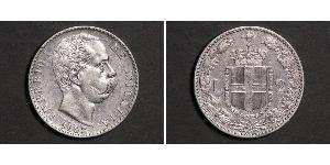 2 Lira Italia Argento Umberto I (1844-1900)