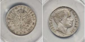 2 Lira Kingdom of Italy (1861-1946) Argento Vittorio Emanuele III (1869 - 1947)