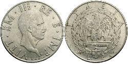 2 Lira Kingdom of Italy (1861-1946) Níquel/Acero inoxidable 