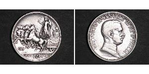 2 Lira Kingdom of Italy (1861-1946) Silber Vittorio Emanuele III (1869 - 1947)