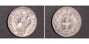 2 Lira Italy Silver Umberto I (1844-1900)