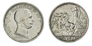 2 Lira 意大利王國 (1861-1946)  维托里奥·埃马努埃莱三世 (1869 - 1947)