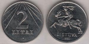 2 Litas Lithuania (1991 - ) Copper/Nickel 