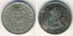 2 Macuta Portuguese Angola (1575-1975) Rame/Nichel 