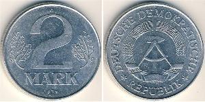 2 Mark République démocratique allemande (1949-1990) Aluminium 