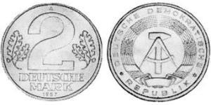 2 Mark République démocratique allemande (1949-1990) Aluminium 