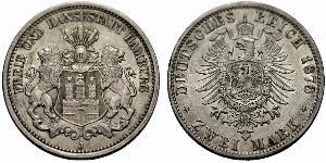 2 Mark Allemagne / Hambourg Argent 