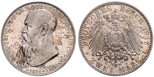 2 Mark Duché de Saxe-Meiningen (1680 - 1918) Argent Georges II de Saxe-Meiningen-Hildburghausen