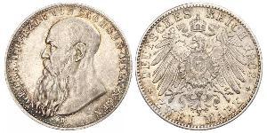 2 Mark Duché de Saxe-Meiningen (1680 - 1918) Argent Georges II de Saxe-Meiningen-Hildburghausen