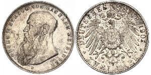 2 Mark Duché de Saxe-Meiningen (1680 - 1918) Argent Georges II de Saxe-Meiningen-Hildburghausen