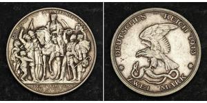 2 Mark Royaume de Prusse (1701-1918) Argent 
