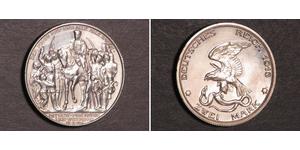 2 Mark Royaume de Prusse (1701-1918) Argent 