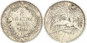 2 Mark Nuova Guinea Argento 