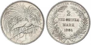2 Mark Nuova Guinea Argento 