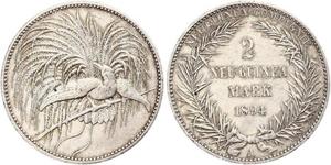 2 Mark Nuova Guinea Argento 