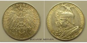 2 Mark Regno di Prussia (1701-1918) Argento Wilhelm II, German Emperor (1859-1941)