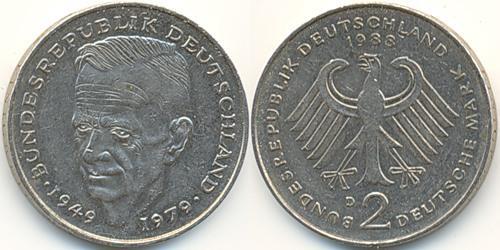 2 Mark West Germany (1949-1990) Copper/Nickel 