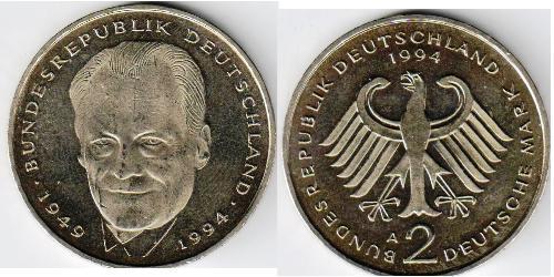 2 Mark Allemagne Cuivre/Nickel 
