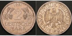 2 Mark Geschichte der Bundesrepublik Deutschland (1949-1990) Kupfer/Nickel 