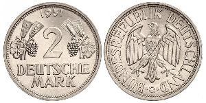 2 Mark Geschichte der Bundesrepublik Deutschland (1949-1990) Kupfer/Nickel 