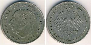 2 Mark Geschichte der Bundesrepublik Deutschland (1949-1990) Kupfer/Nickel 